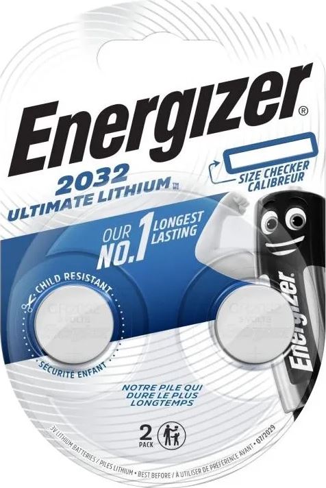 Energizer ULTIMATE LITHIUM 3V CR2032 BL2 battery