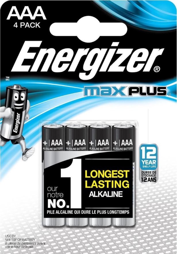 Energizer MAX PLUS LR03 AAA BL4 battery
