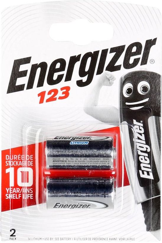 Energizer LITHIUM 3V 123 BL2 battery